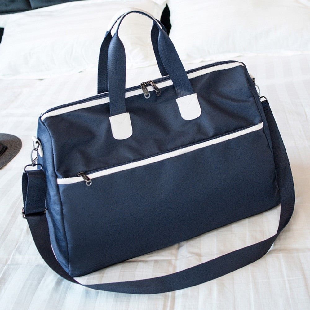 Travel Duffel Bag Waterproof Weekender Bags Gym Tote Bag with Shoe Compartment, Size: 39*22*28cm