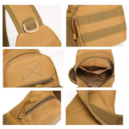 HALIN A14 Military Molle Chest Bag Oxford Cloth Crossbody Sling Bag Daypack