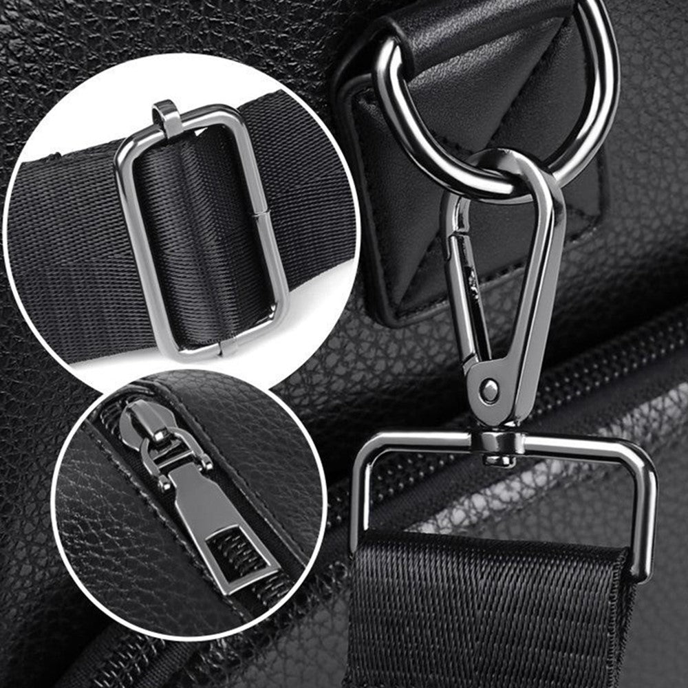 Waterproof Gym Bag PU Duffle Bag Weekend Overnight Crossbody Bag Handbag