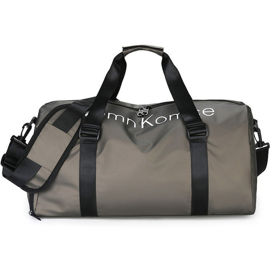 PU Leather Gym Bag Sports Handbag Wet and Dry Separation Pocket Duffle Bag with Shoulder Strap