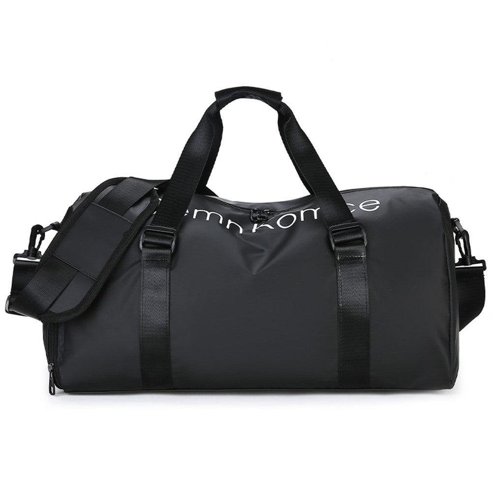 PU Leather Gym Bag Sports Handbag Wet and Dry Separation Pocket Duffle Bag with Shoulder Strap