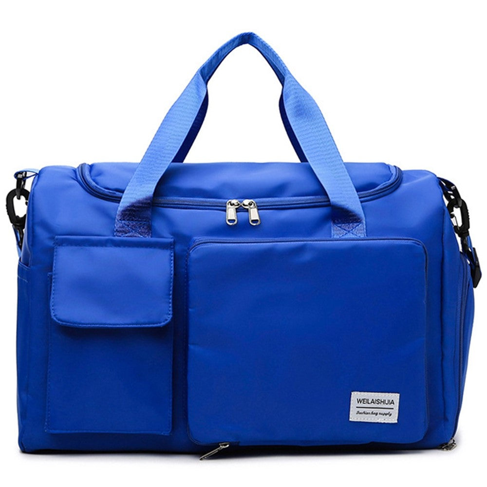 Foldable Large Capacity Travel Duffle Bag Carry-On Gym Weekender Bag with Shoe Compartment