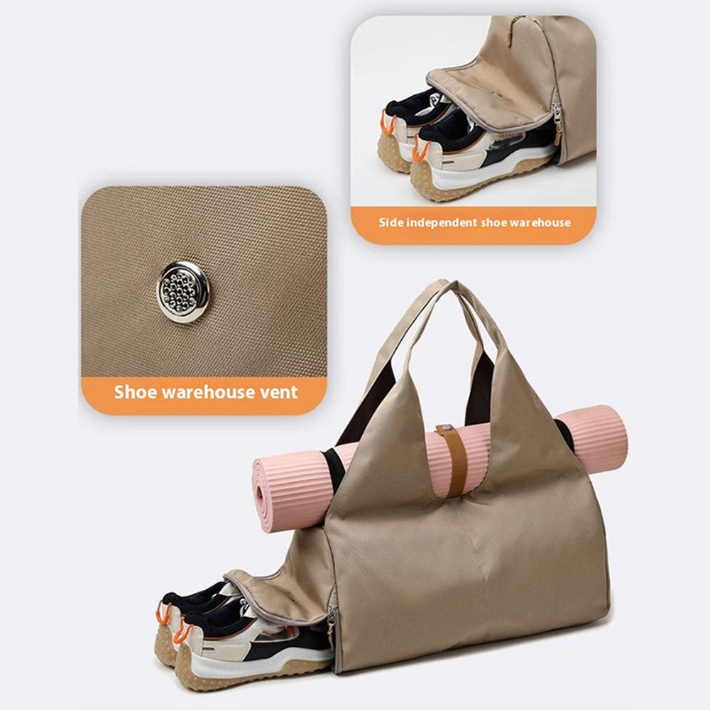 BED-647 Wet and Dry Separation Fitness Yoga Bag Oxford Cloth Travel Tote Bag