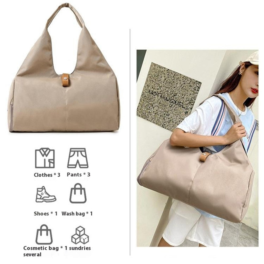 BED-647 Wet and Dry Separation Fitness Yoga Bag Oxford Cloth Travel Tote Bag