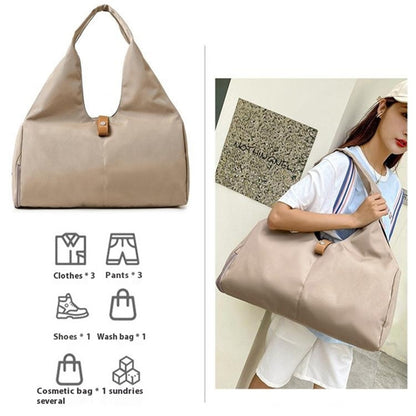 BED-647 Wet and Dry Separation Fitness Yoga Bag Oxford Cloth Travel Tote Bag