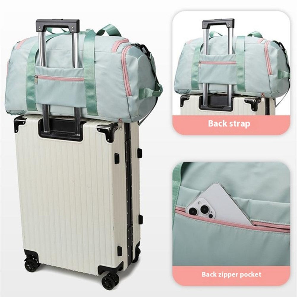 BED-958 Large Capacity Oxford Cloth Fitness Backpack Tote Crossbody Bag Travel Luggage Bag