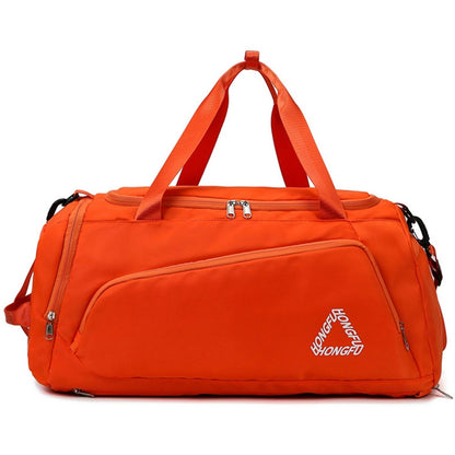 BED-958 Large Capacity Oxford Cloth Fitness Backpack Tote Crossbody Bag Travel Luggage Bag