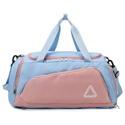 BED-958 Large Capacity Oxford Cloth Fitness Backpack Tote Crossbody Bag Travel Luggage Bag