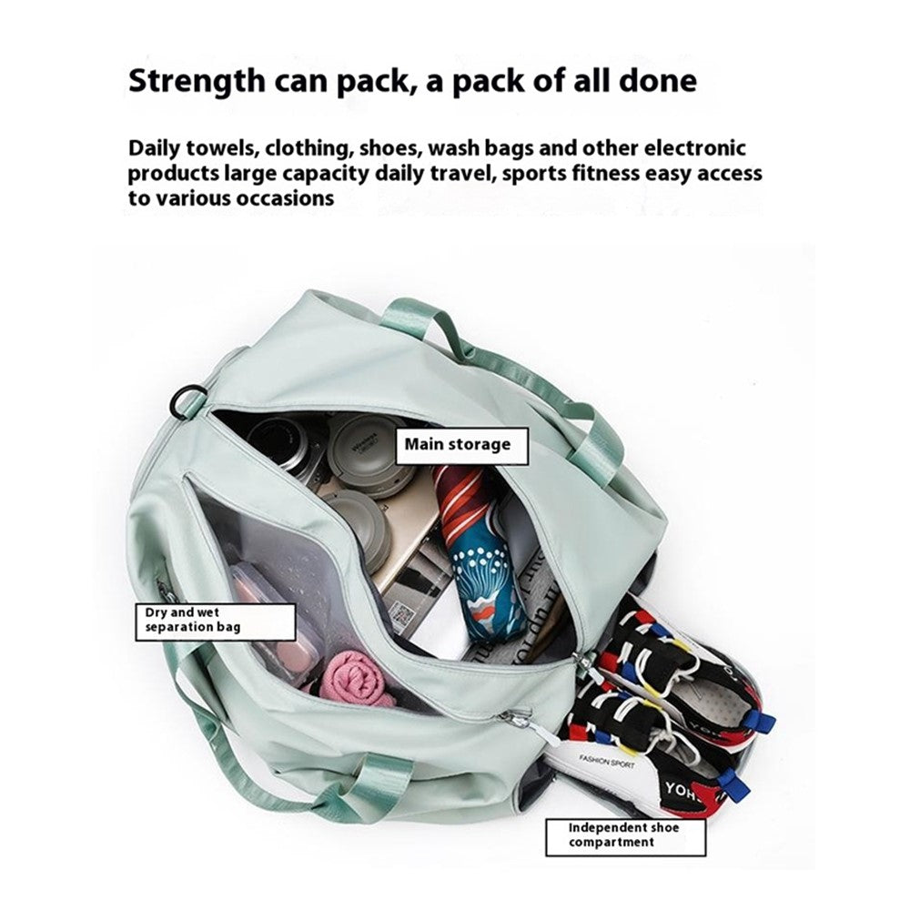BED-318 Oxford Cloth Sports Handbag Wet and Dry Separation Pocket Gym Bag Duffle Bag, Size: L