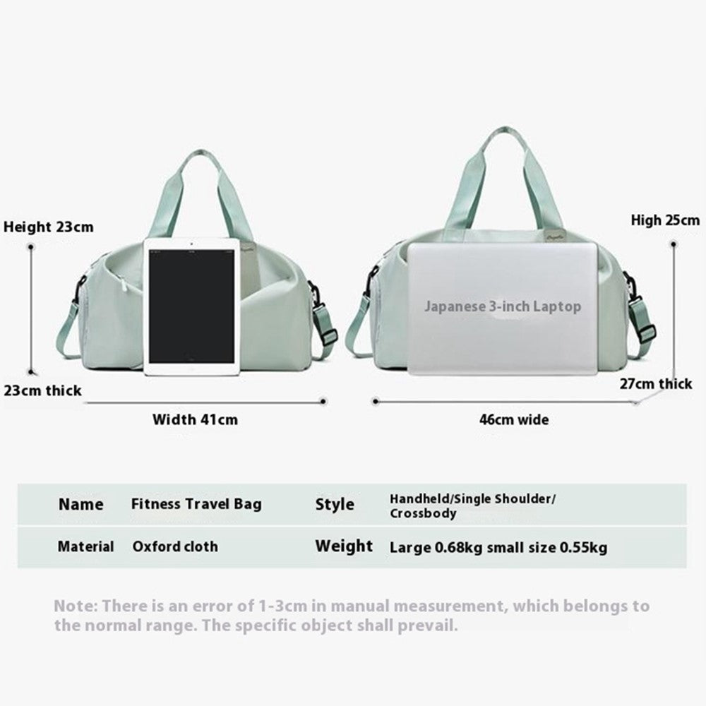 BED-318 Oxford Cloth Sports Handbag Wet and Dry Separation Pocket Gym Bag Duffle Bag, Size: L