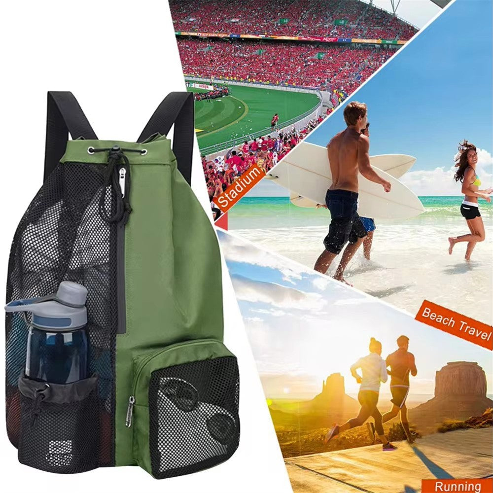 HALIN A4011 Outdoor Travel Swimming Climbing Dual Shoulder Bag Drawstring Mesh Design Backpack