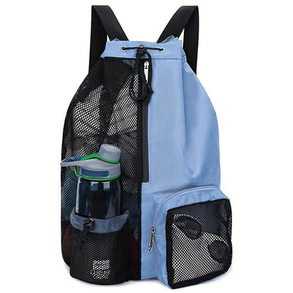 HALIN A4011 Outdoor Travel Swimming Climbing Dual Shoulder Bag Drawstring Mesh Design Backpack