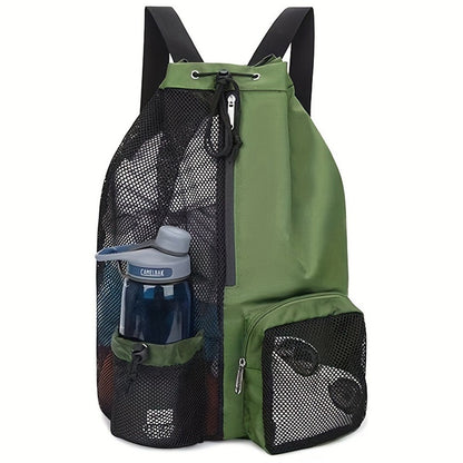HALIN A4011 Outdoor Travel Swimming Climbing Dual Shoulder Bag Drawstring Mesh Design Backpack