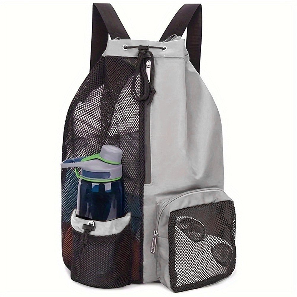 HALIN A4011 Outdoor Travel Swimming Climbing Dual Shoulder Bag Drawstring Mesh Design Backpack