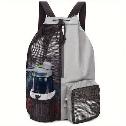 HALIN A4011 Outdoor Travel Swimming Climbing Dual Shoulder Bag Drawstring Mesh Design Backpack