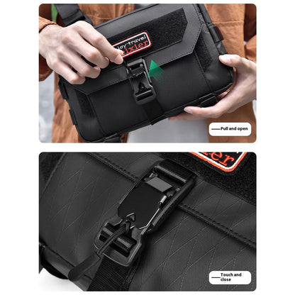 WEIXIER D404 Men Waterproof Crossbody Bag with Magnetic Buckle Tripod Carrying Travel Single Shoulder Bag