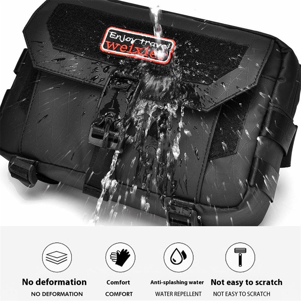 WEIXIER D404 Men Waterproof Crossbody Bag with Magnetic Buckle Tripod Carrying Travel Single Shoulder Bag