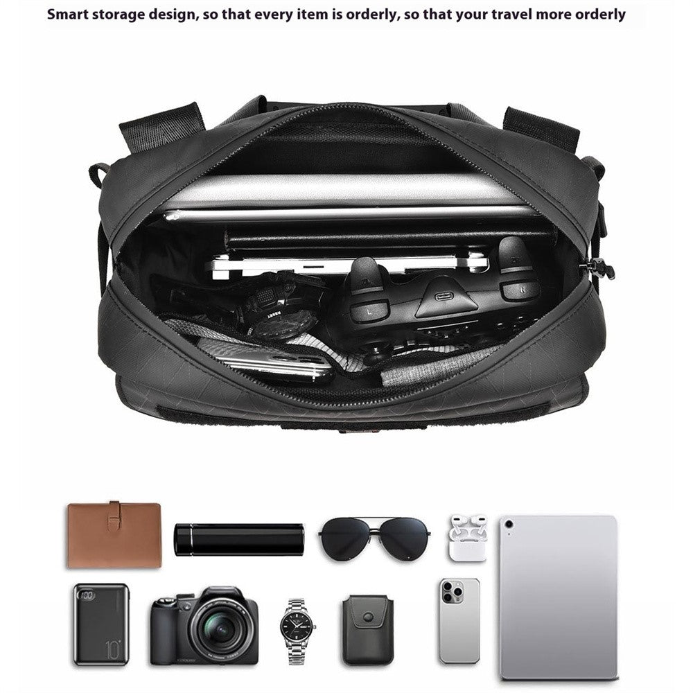 WEIXIER D404 Men Waterproof Crossbody Bag with Magnetic Buckle Tripod Carrying Travel Single Shoulder Bag