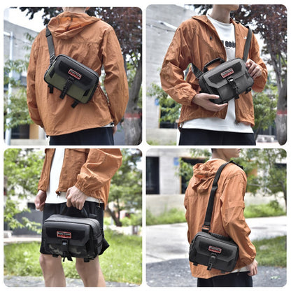 WEIXIER D404 Men Waterproof Crossbody Bag with Magnetic Buckle Tripod Carrying Travel Single Shoulder Bag