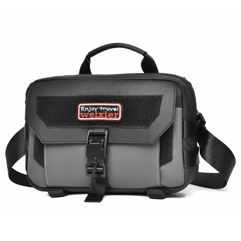 WEIXIER D404 Men Waterproof Crossbody Bag with Magnetic Buckle Tripod Carrying Travel Single Shoulder Bag