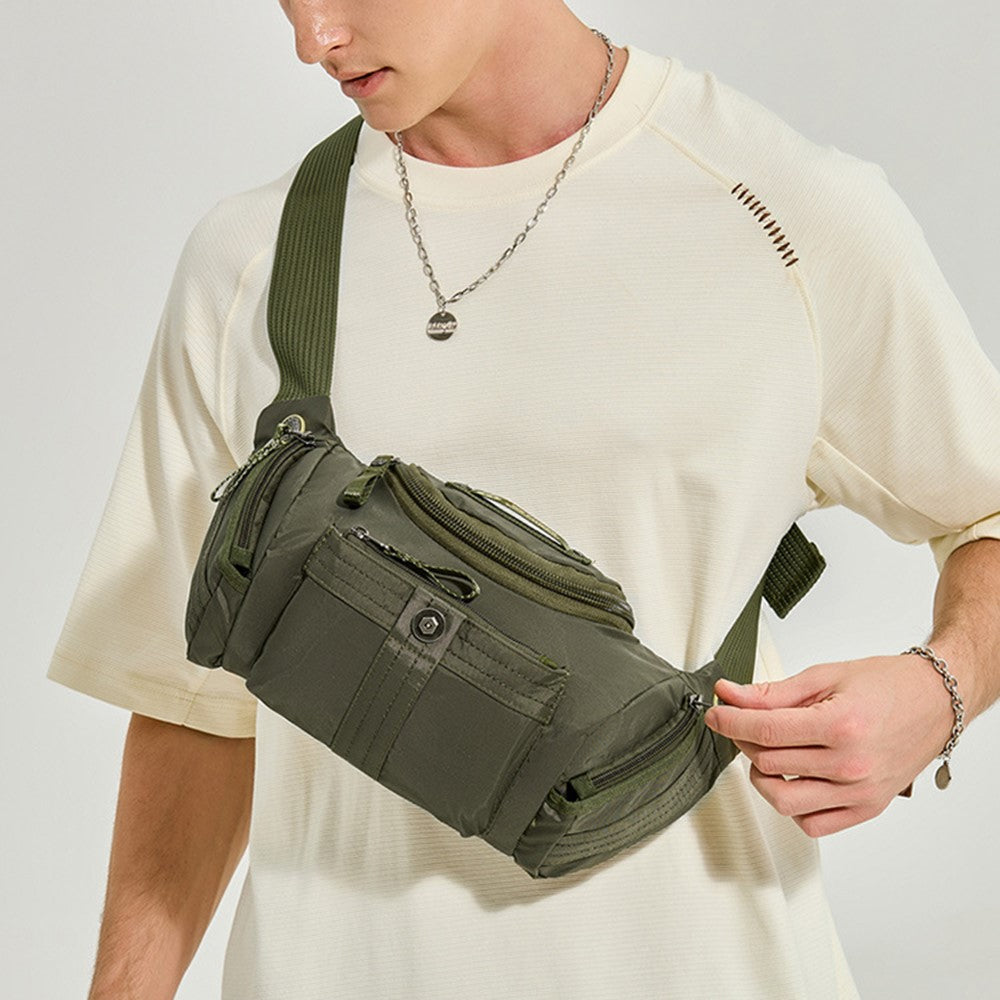 WEPOWER 7102 Outdoor Sports Multifunction Crossbody Shoulder Bag Waterproof Nylon Fanny Pack