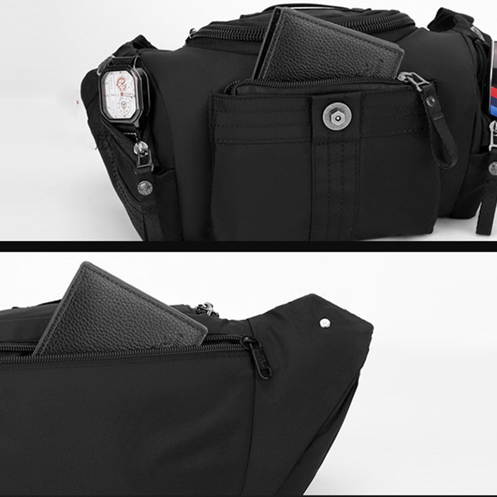 WEPOWER 7102 Outdoor Sports Multifunction Crossbody Shoulder Bag Waterproof Nylon Fanny Pack