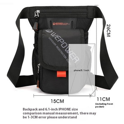 WEPOWER 2305 Outdoor Sports Men Waist Pack Crossbody Bag Nylon Cycling Leg Bag