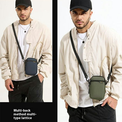 WEPOWER 2151 Casual Crossbody Bag Nylon Waist Pack Lightweight Phone Pouch Single Shoulder Bag