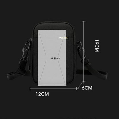 WEPOWER 2151 Casual Crossbody Bag Nylon Waist Pack Lightweight Phone Pouch Single Shoulder Bag