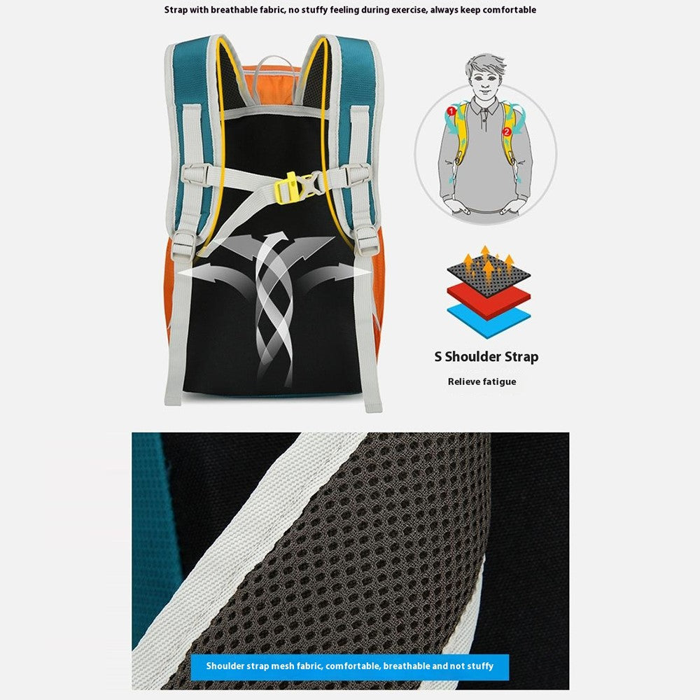 SOLDIER BLADE 2451 Lightweight Nylon Travel Backpack Foldable Waterproof Hiking Camping Daypack