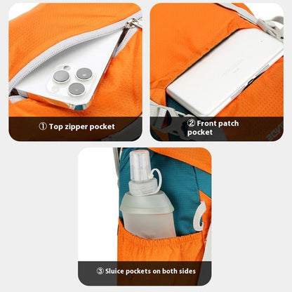 SOLDIER BLADE 2451 Lightweight Nylon Travel Backpack Foldable Waterproof Hiking Camping Daypack