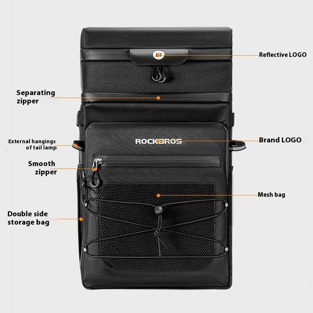 ROCKBROS 3017002101 / H37 Multifunctional Cycling Backpack Two-Layer Detachable Outdoor Insulated Storage Bag