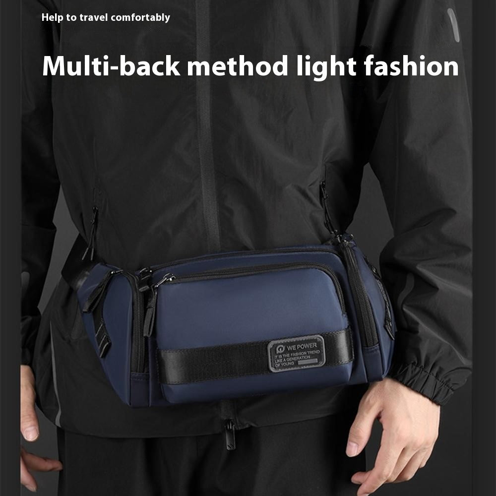 WEPOWER 1863 Outdoor Sports Waist Bag for Men Waterproof Multifunctional Crossbody Pack with Quick Release Buckle