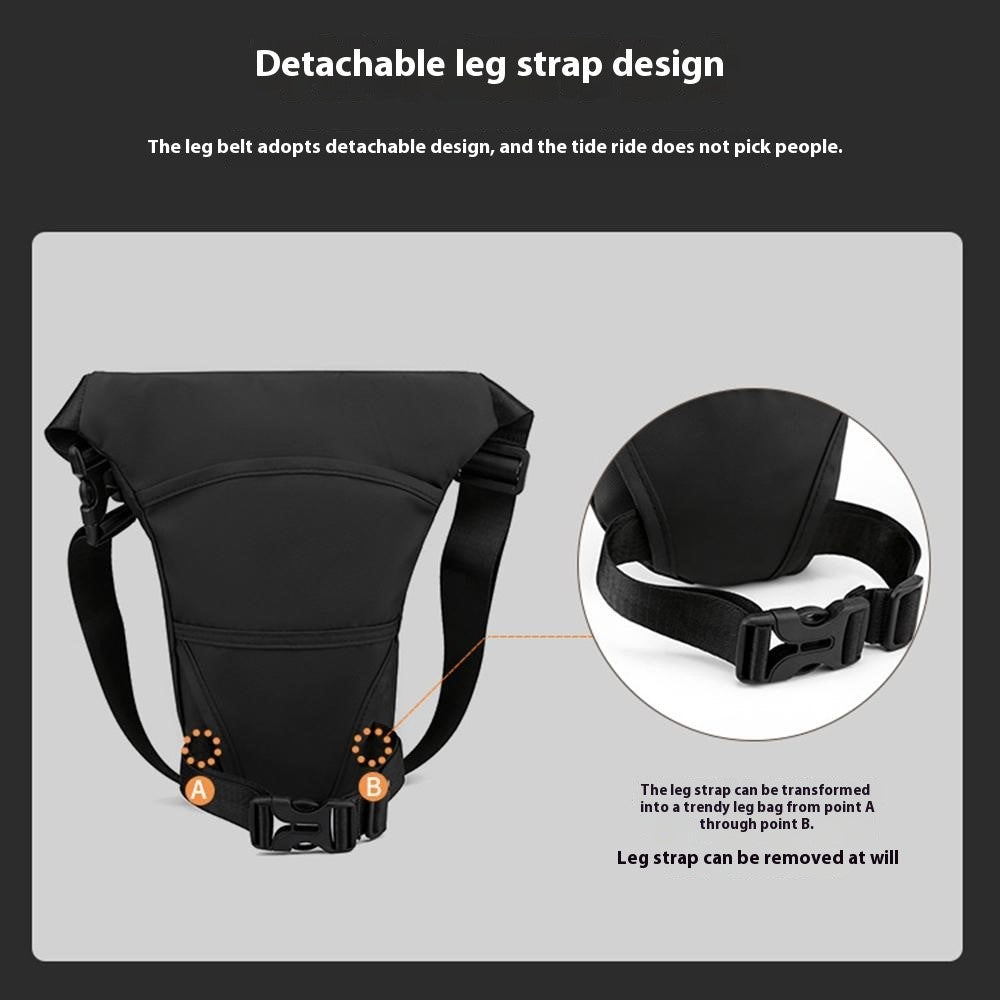 HAOSHUAI 391 Outdoor Cycling Drop Leg Bag Casual Crossbody Chest Bag Nylon Waist Pack
