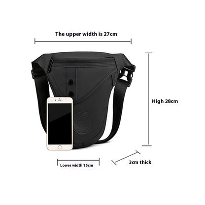HAOSHUAI 391 Outdoor Cycling Drop Leg Bag Casual Crossbody Chest Bag Nylon Waist Pack