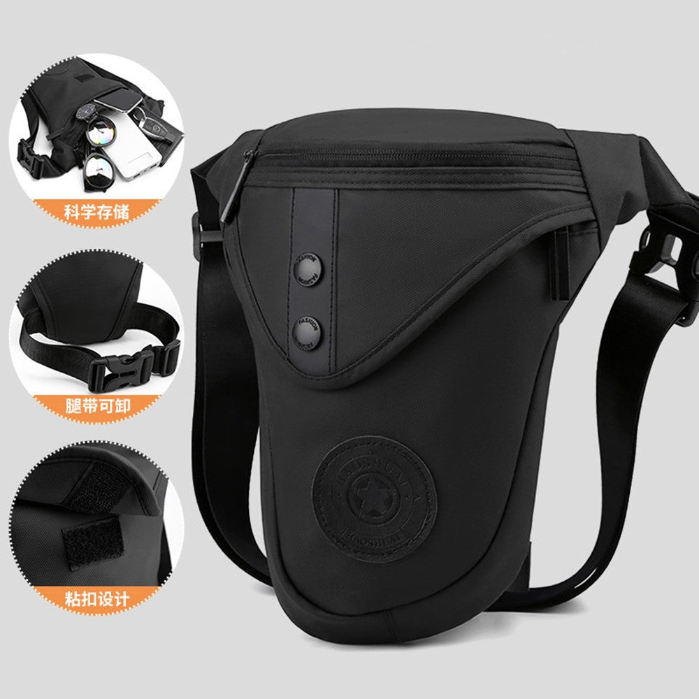 HAOSHUAI 391 Outdoor Cycling Drop Leg Bag Casual Crossbody Chest Bag Nylon Waist Pack