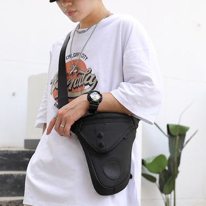 HAOSHUAI 391 Outdoor Cycling Drop Leg Bag Casual Crossbody Chest Bag Nylon Waist Pack