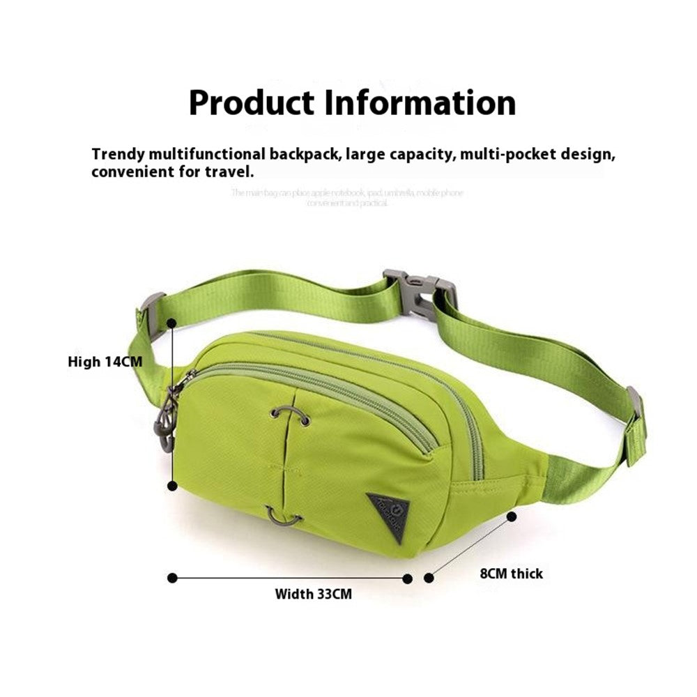 TOUGH SLHS Outdoor Sports Waist Bag Waterproof Nylon Chest Crossbody Bag Cycling Fanny Pack