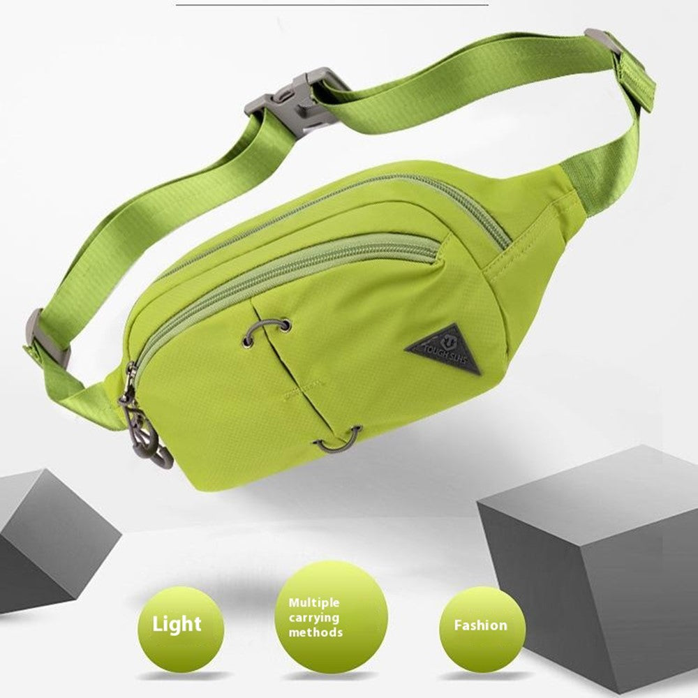 TOUGH SLHS Outdoor Sports Waist Bag Waterproof Nylon Chest Crossbody Bag Cycling Fanny Pack