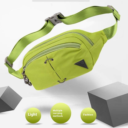 TOUGH SLHS Outdoor Sports Waist Bag Waterproof Nylon Chest Crossbody Bag Cycling Fanny Pack