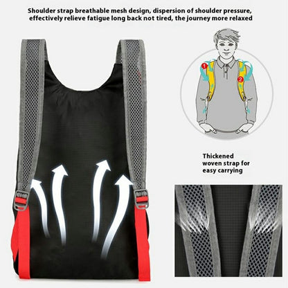 VANAHEIMR 608 Outdoor Foldable Backpack for Hiking Travel Waterproof Nylon Lightweight Daypack with Storage Bag