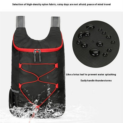 VANAHEIMR 608 Outdoor Foldable Backpack for Hiking Travel Waterproof Nylon Lightweight Daypack with Storage Bag
