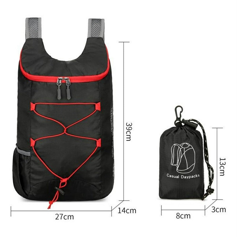 VANAHEIMR 608 Outdoor Foldable Backpack for Hiking Travel Waterproof Nylon Lightweight Daypack with Storage Bag