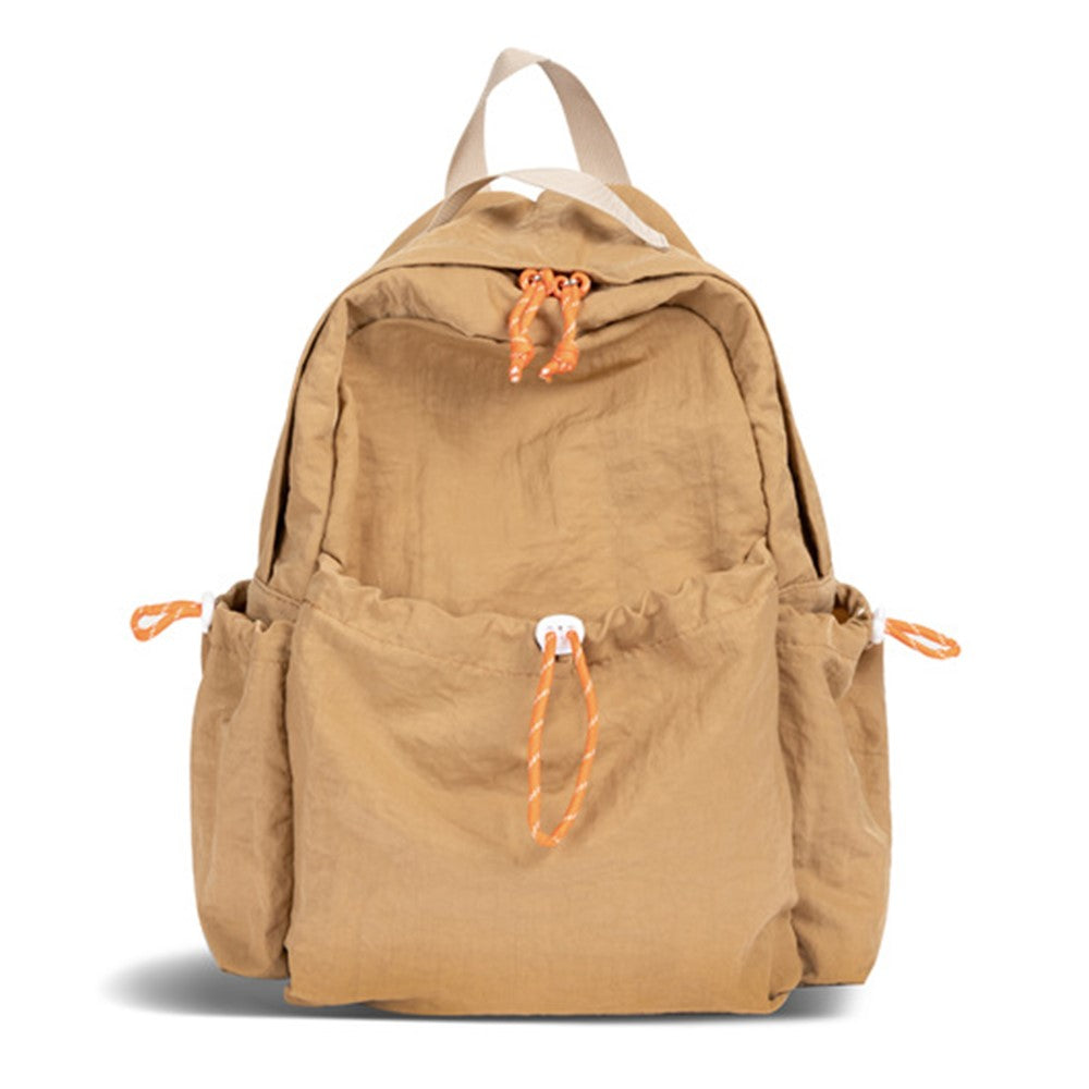 NL1116 Lightweight Nylon Backpack for Students Solid Color Outdoor Sports Waterproof Rucksack