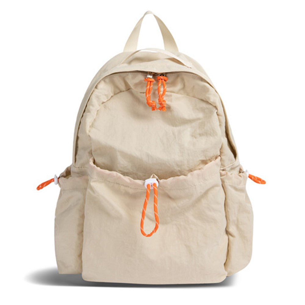 NL1116 Lightweight Nylon Backpack for Students Solid Color Outdoor Sports Waterproof Rucksack