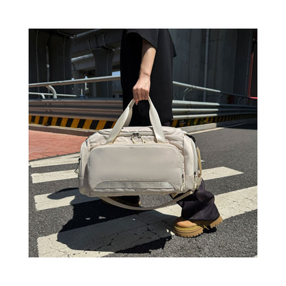 Travel Handbag Oxford Fabric Large Capacity Gym Bag with Shoe Compartment Maternity Hospital Bag