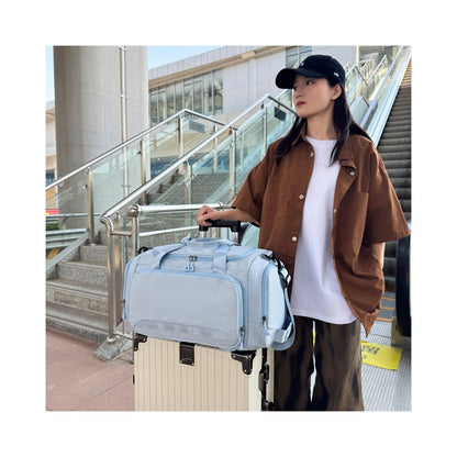 Travel Handbag Oxford Fabric Large Capacity Gym Bag with Shoe Compartment Maternity Hospital Bag