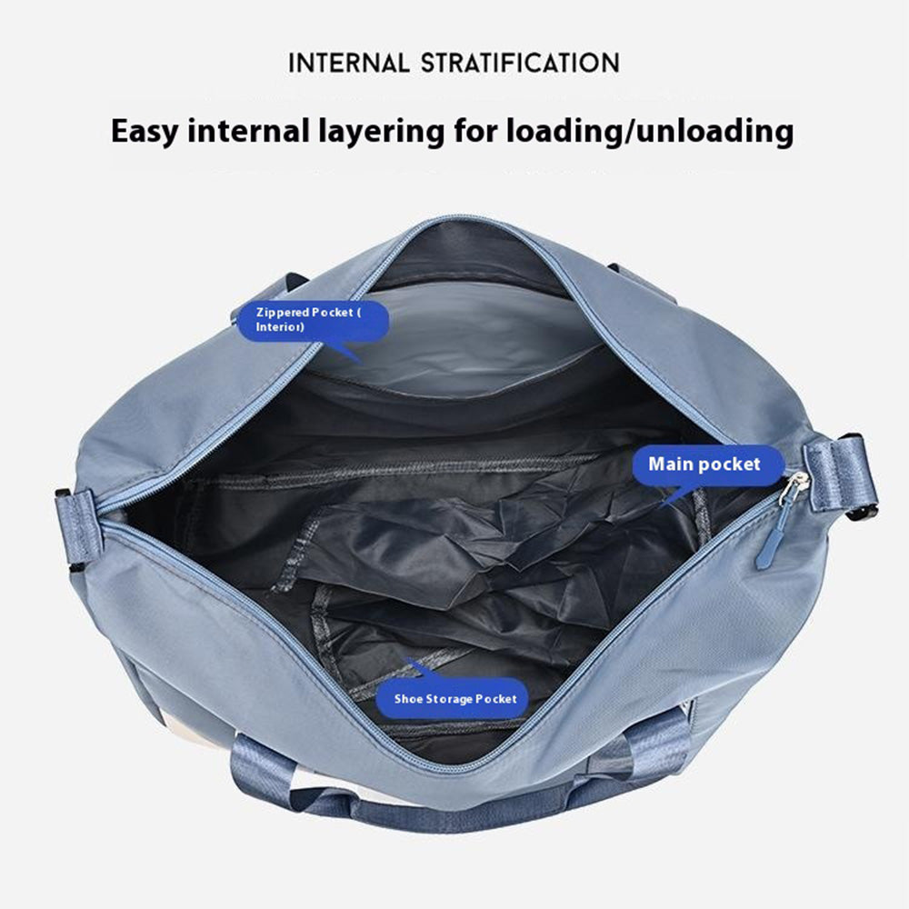 Gym Bag 20-35L Sports Duffle Bag with Shoe Compartment for Travel and Sports Carry-on Overnight Bag