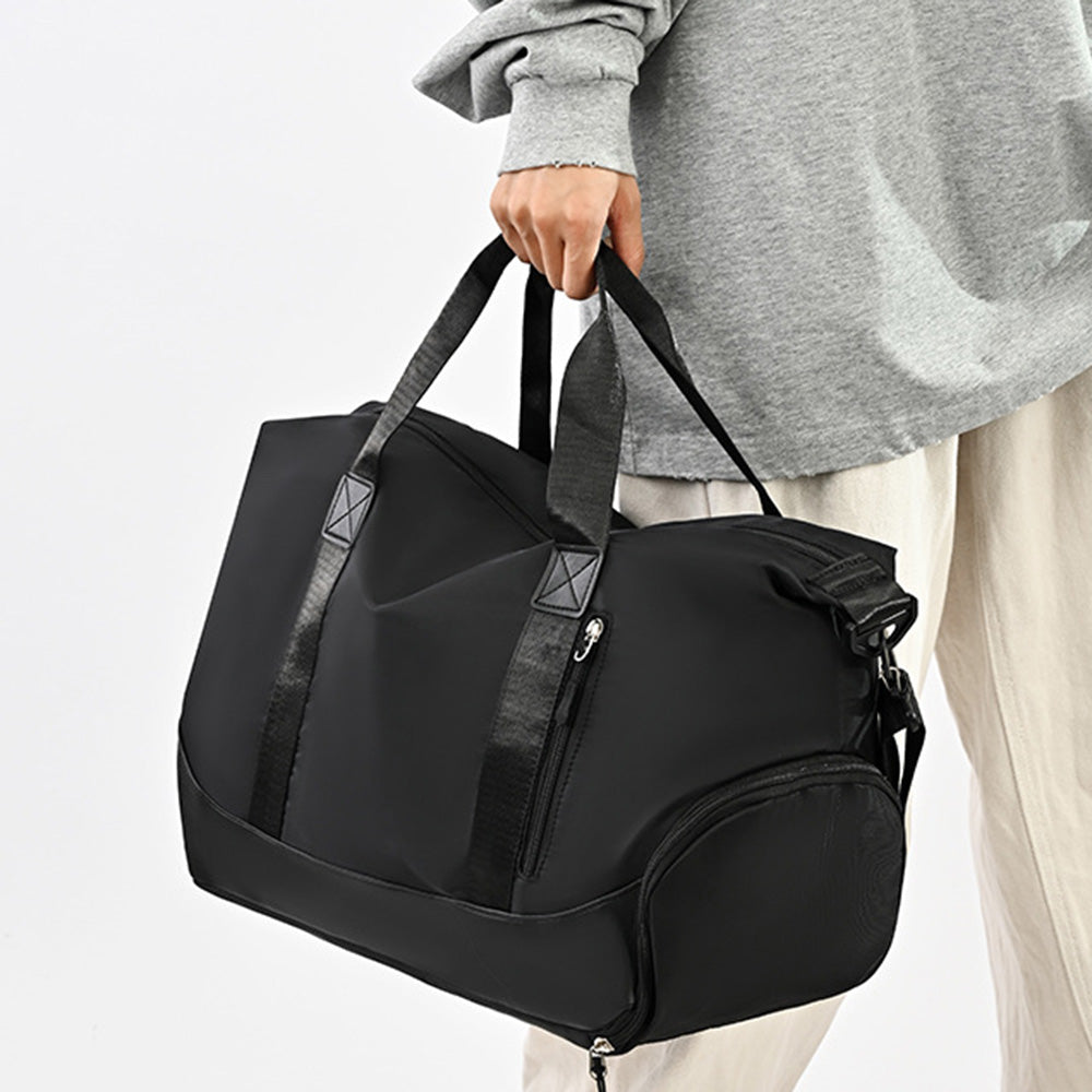 Gym Bag 20-35L Sports Duffle Bag with Shoe Compartment for Travel and Sports Carry-on Overnight Bag