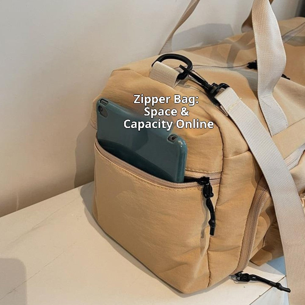 ZMN132 Multifunctional Waterproof Gym Sports Bag Wet Dry Separation Large Capacity Travel Handbag for Women